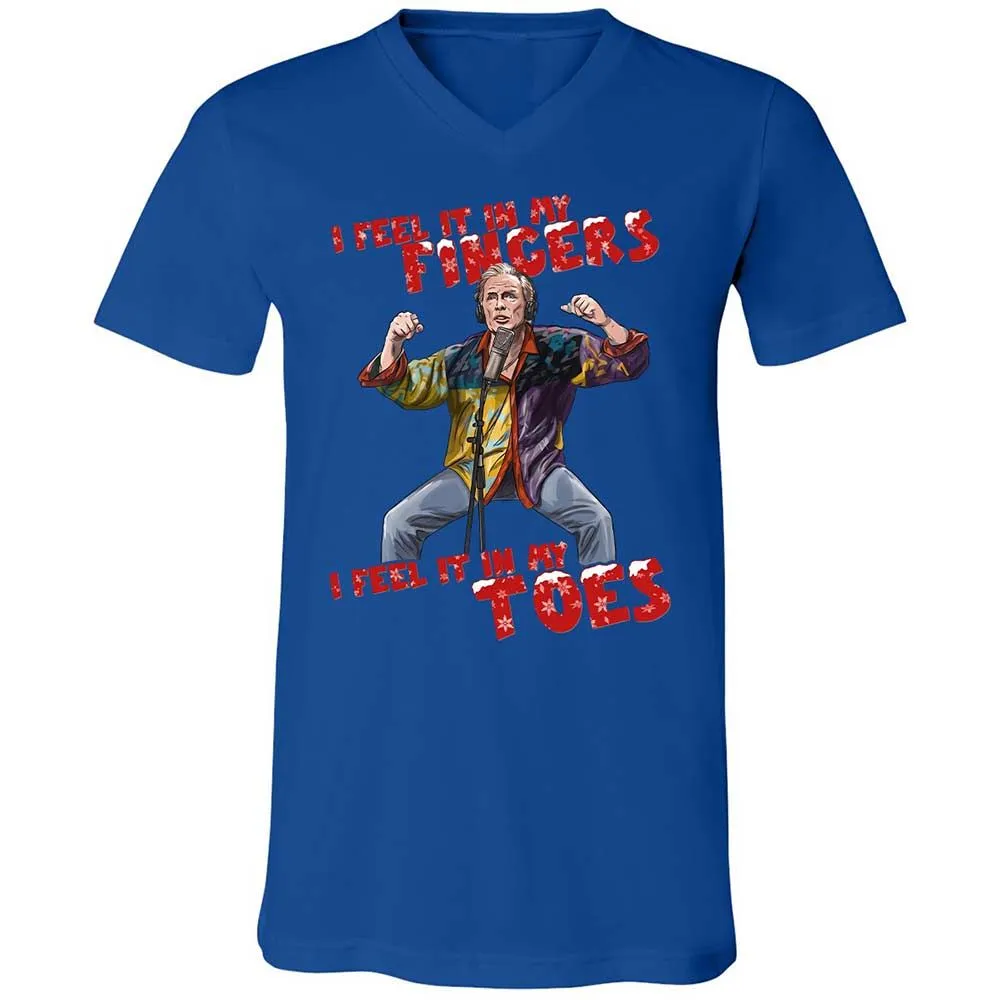 Unisex V-Neck T-Shirt - W4VNK4HC - True Royal - 3