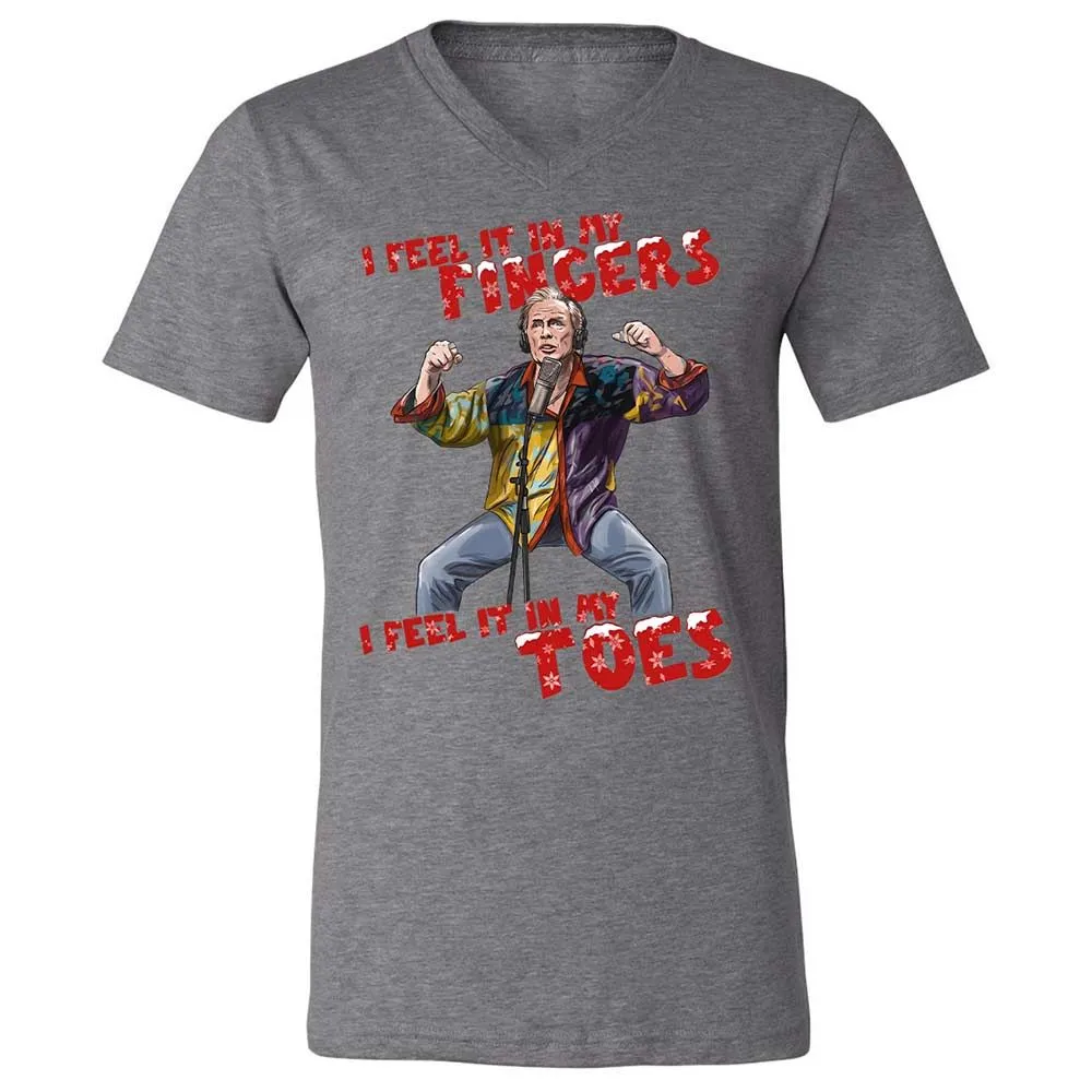 Unisex V-Neck T-Shirt - W4VNK4HC - Deep Heather - 9