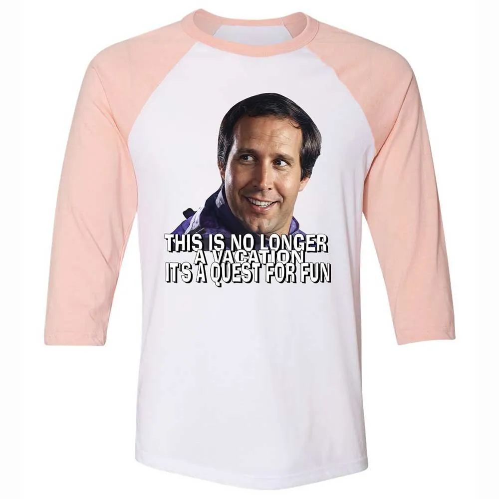 Unisex 3/4 Baseball Tee - E2U6LYWK - White/Heather Peach - 5