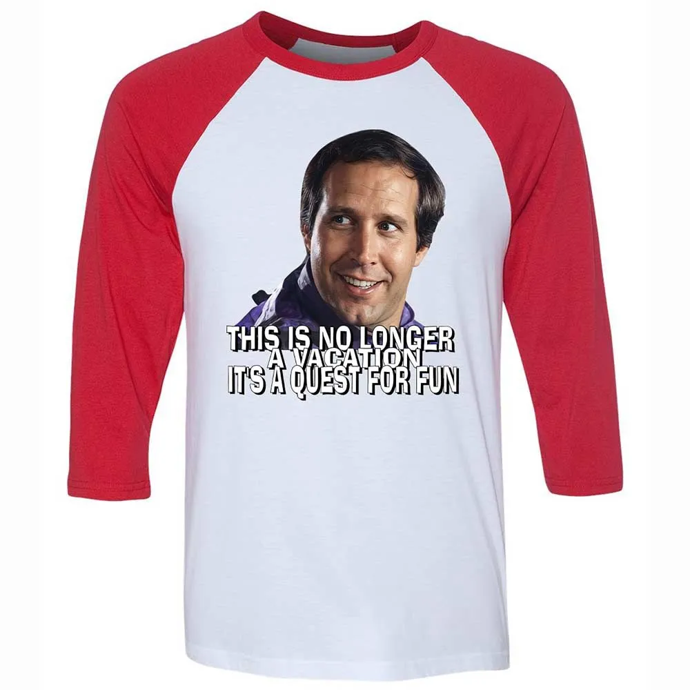 Unisex 3/4 Baseball Tee - E2U6LYWK - White/Red - 9