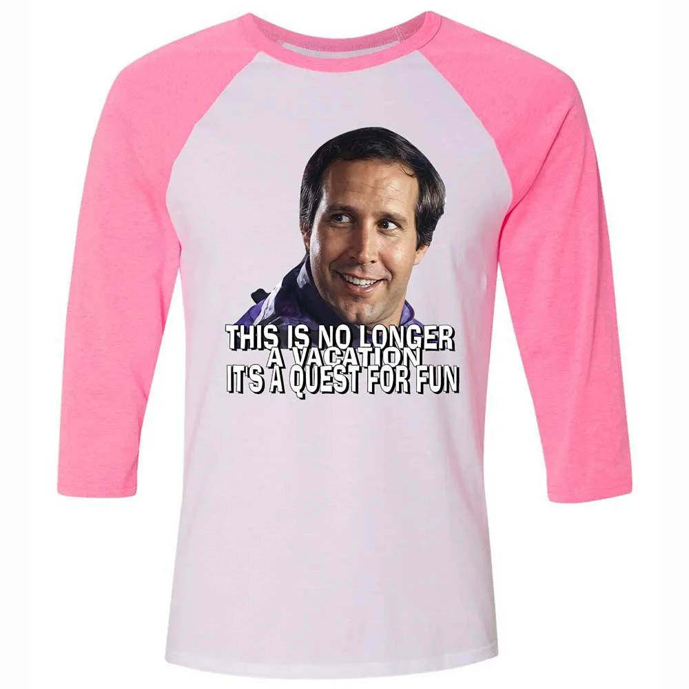Unisex 3/4 Baseball Tee - E2U6LYWK - White/Neon Pink - 12