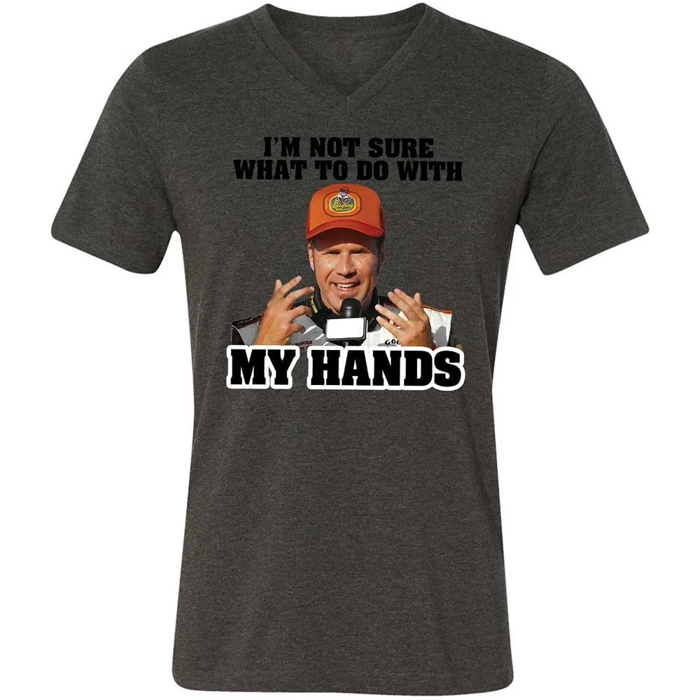 I'm Not Sure What To Do With My Hands - Dark Grey Heather - 8