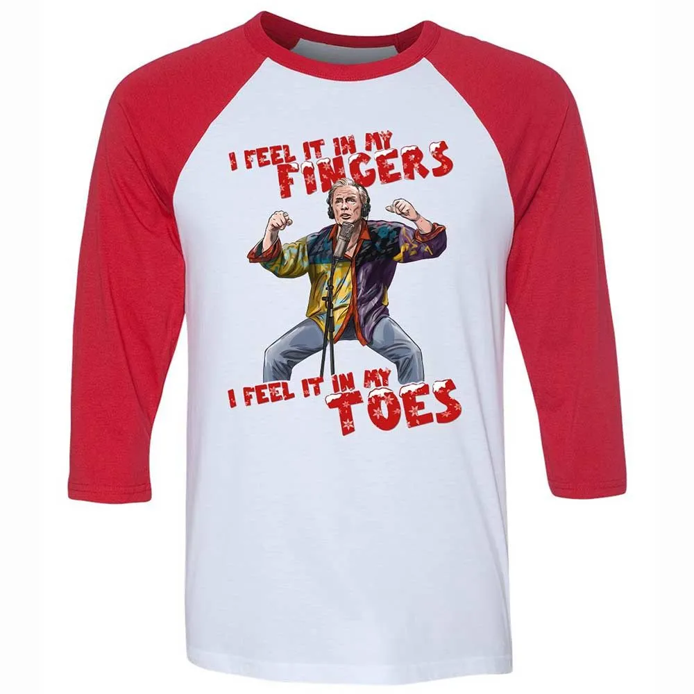 Unisex 3/4 Baseball Tee - C6JF77TH - White/Red - 9