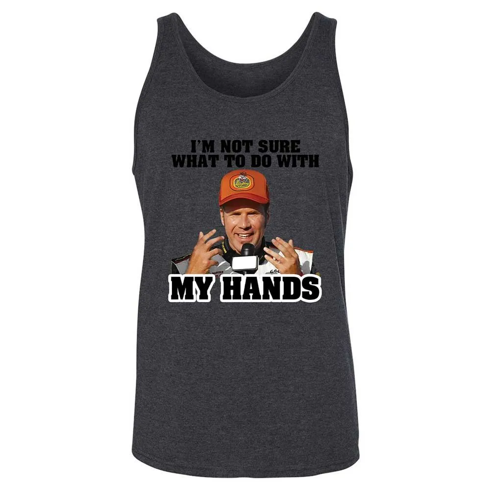 I'm Not Sure What To Do With My Hands - Dark Grey Heather - 10