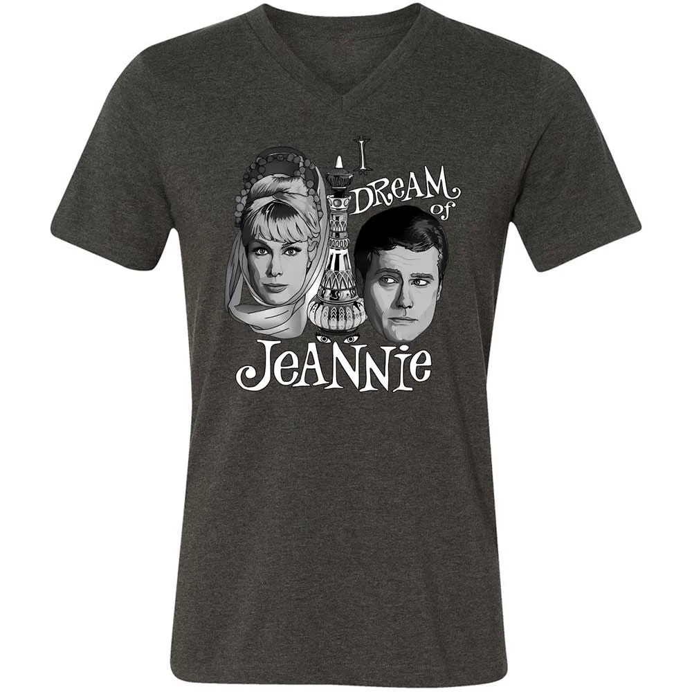 Unisex V-Neck T-Shirt - MGXZH87T - Dark Grey Heather - 8