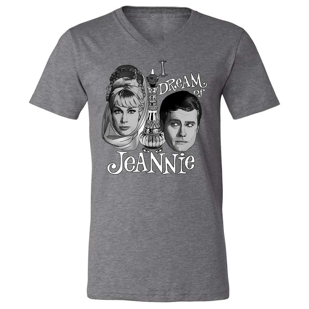 Unisex V-Neck T-Shirt - MGXZH87T - Deep Heather - 9
