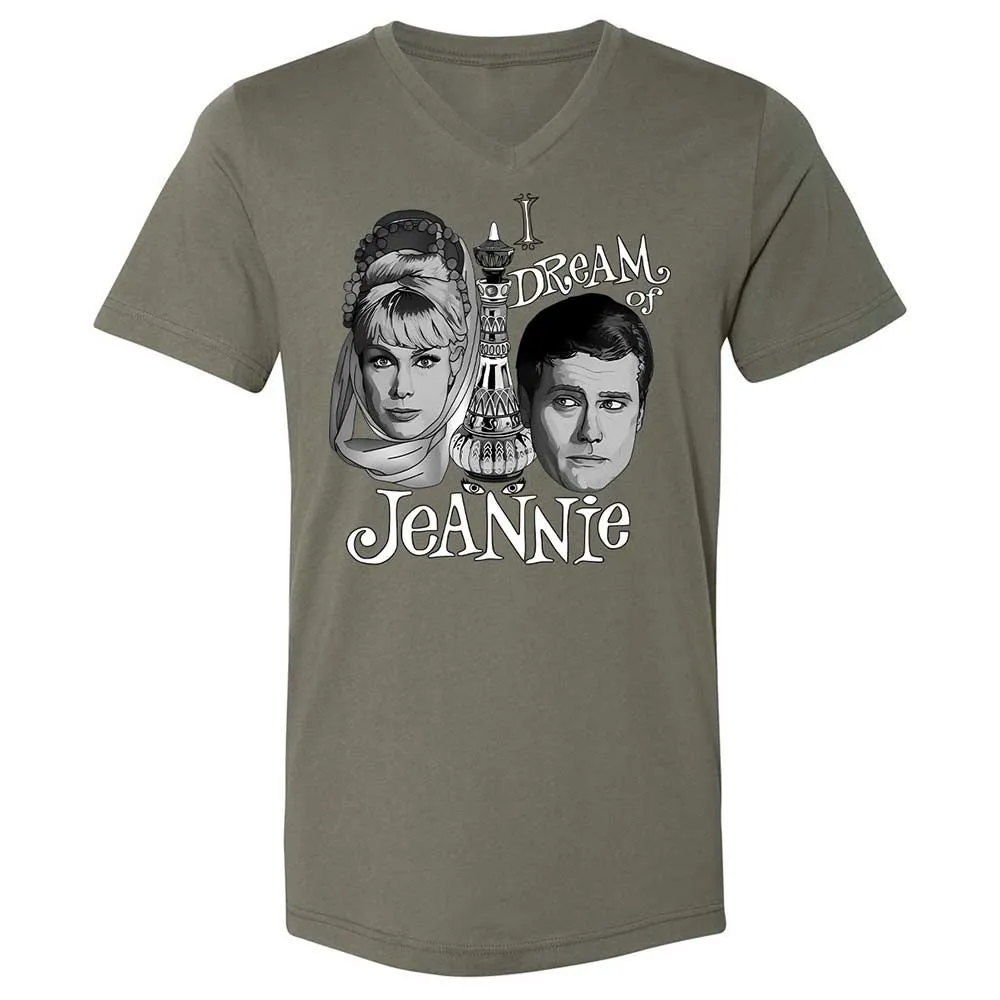 Unisex V-Neck T-Shirt - MGXZH87T - Military Green - 15