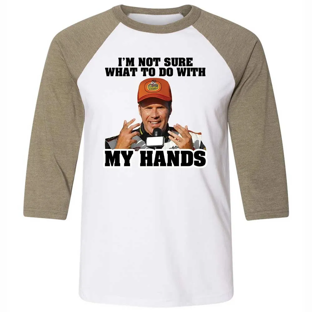 I'm Not Sure What To Do With My Hands - White/Heather Olive - 4