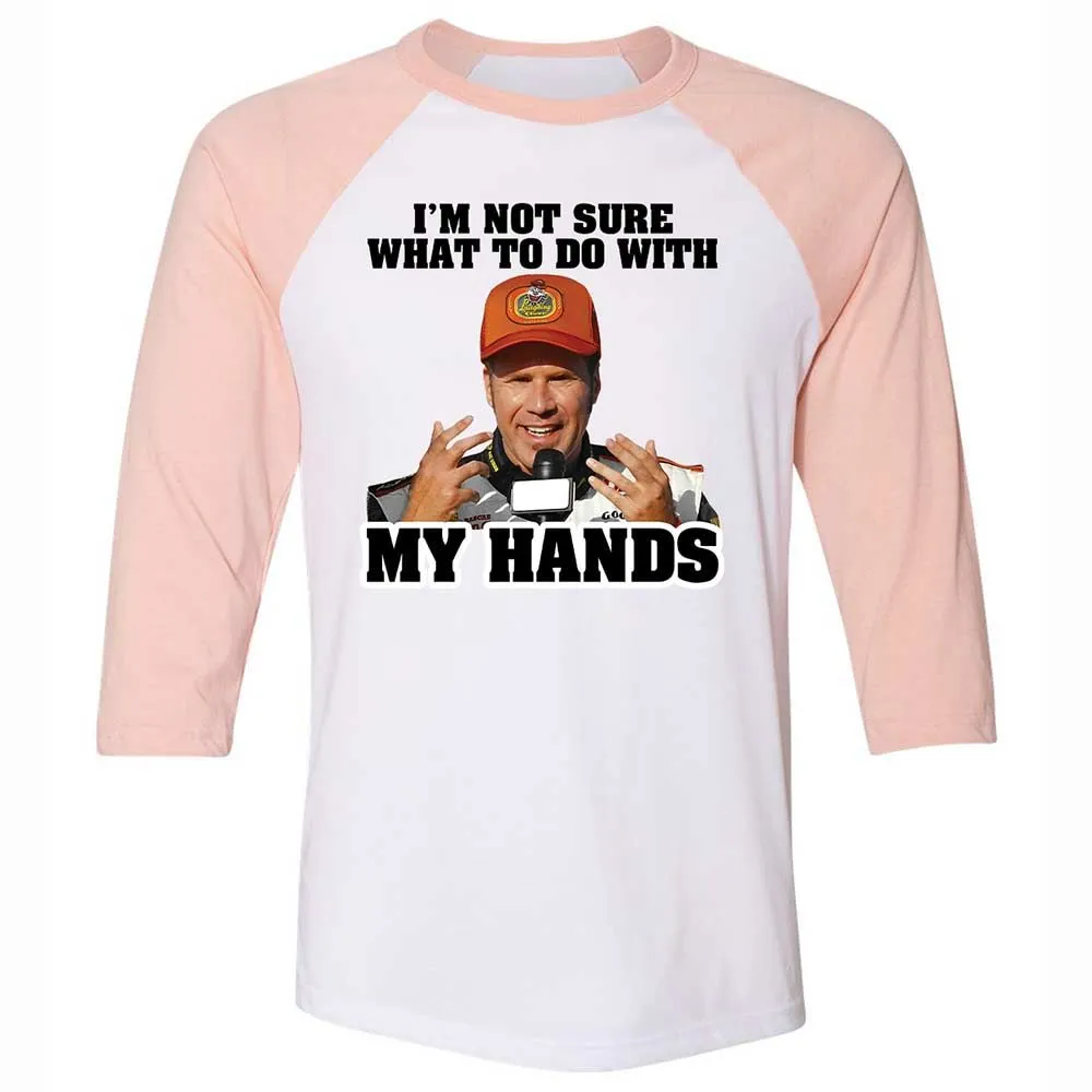 I'm Not Sure What To Do With My Hands - White/Heather Peach - 5