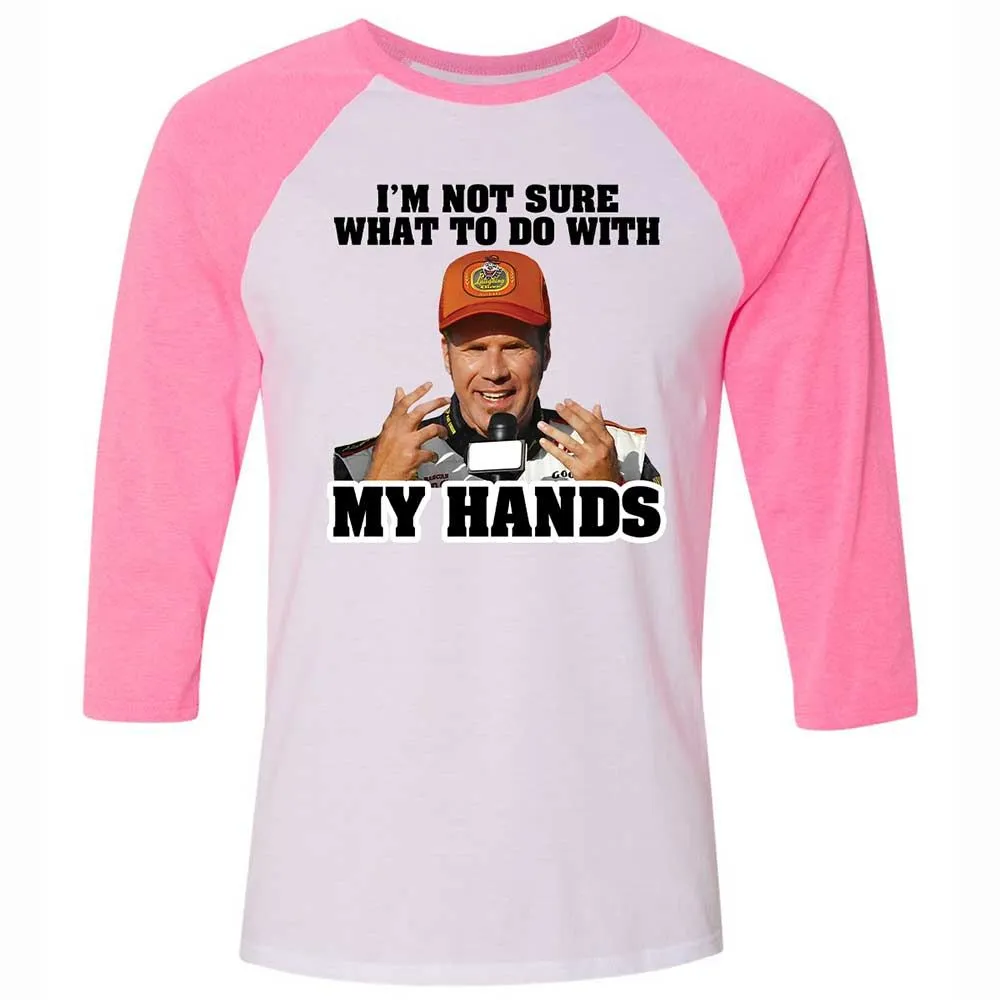 I'm Not Sure What To Do With My Hands - White/Neon Pink - 12