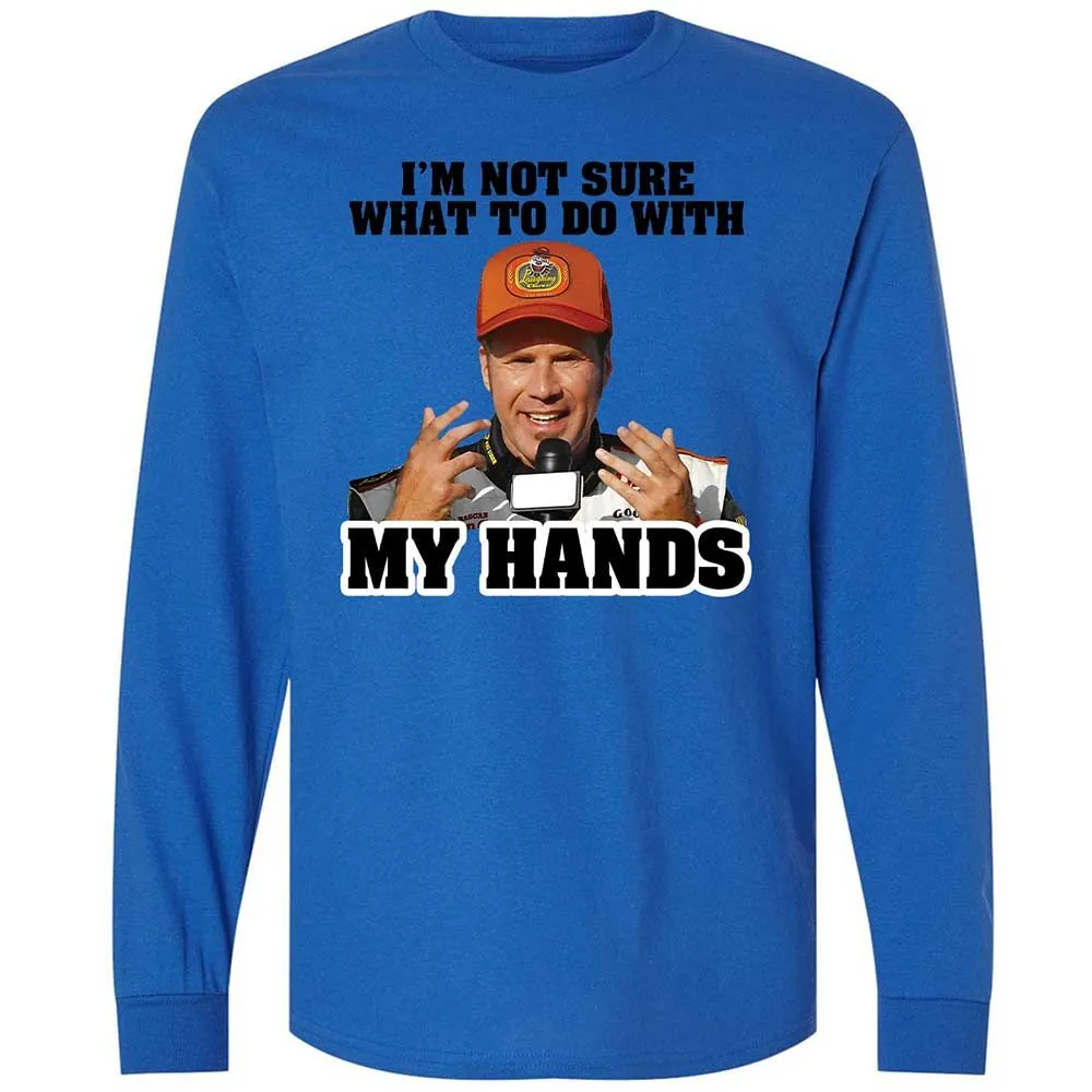 I'm Not Sure What To Do With My Hands - Royal - 7
