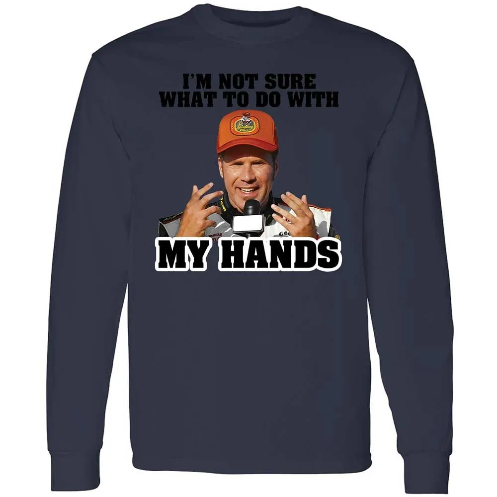 I'm Not Sure What To Do With My Hands - Navy - 13