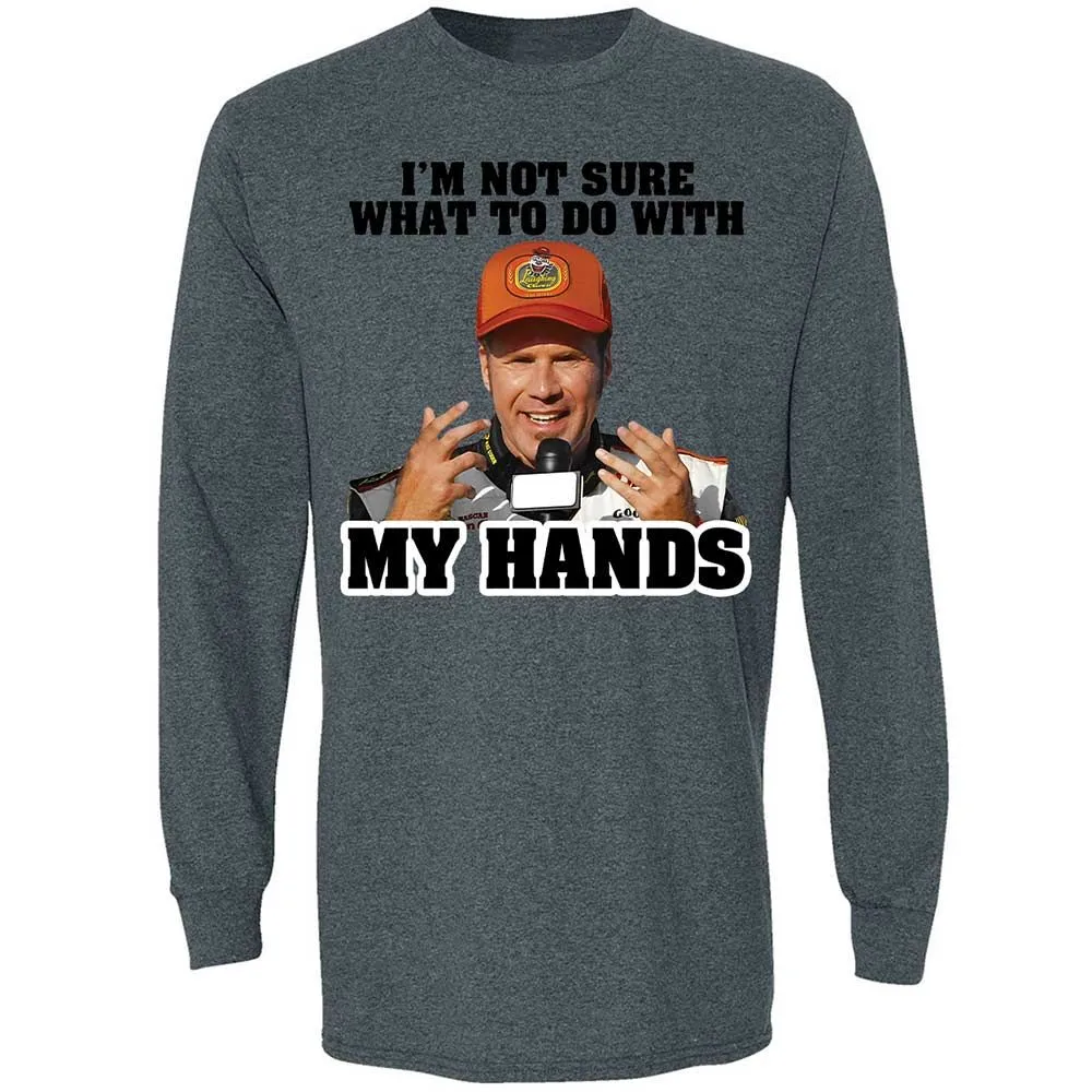 I'm Not Sure What To Do With My Hands - Dark Heather - 15
