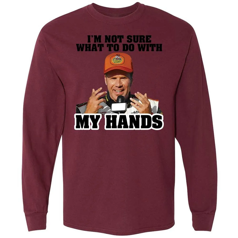 I'm Not Sure What To Do With My Hands - Maroon - 16