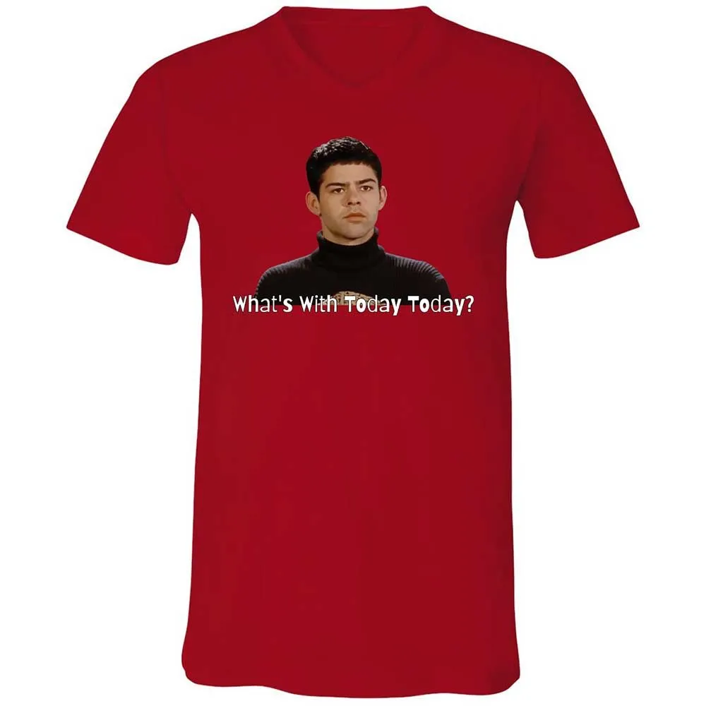 Unisex V-Neck T-Shirt - D8DMLAUE - Red - 6