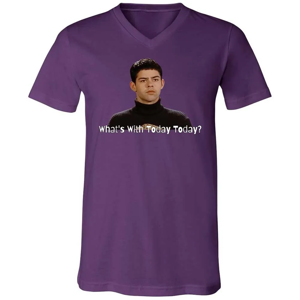 Unisex V-Neck T-Shirt - D8DMLAUE - Team Purple - 10