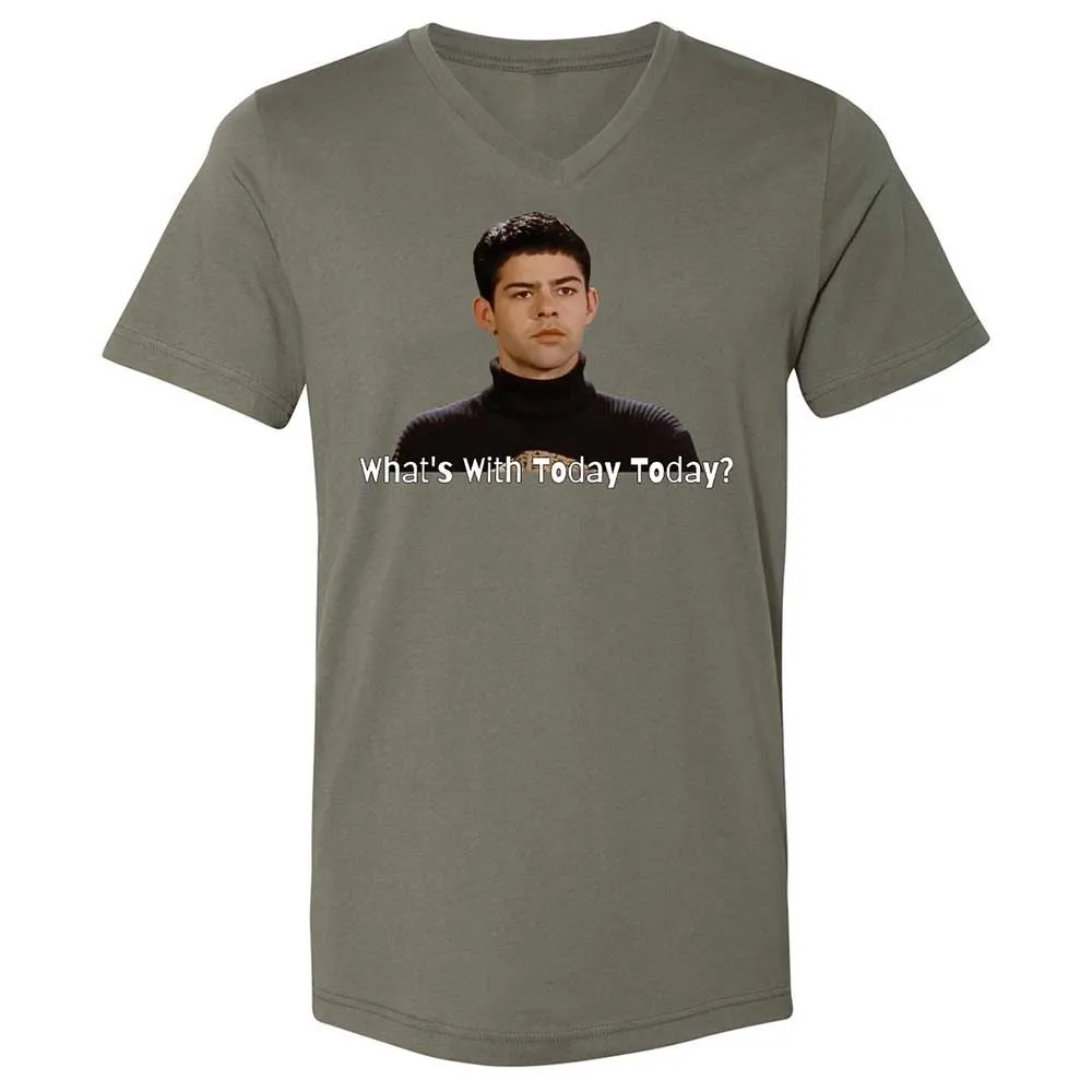 Unisex V-Neck T-Shirt - D8DMLAUE - Military Green - 11
