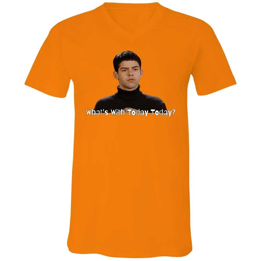 Unisex V-Neck T-Shirt - D8DMLAUE - Orange - 12