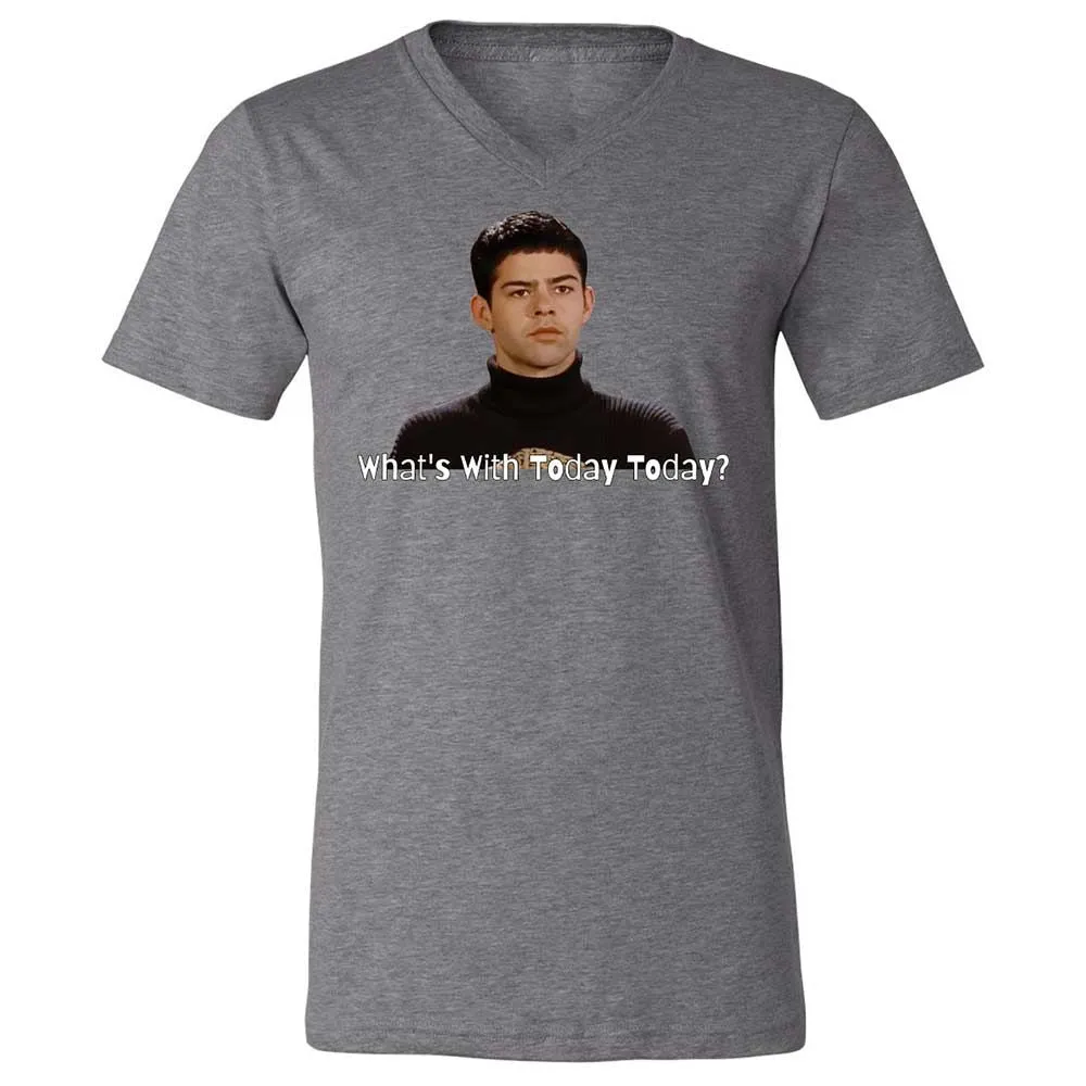 Unisex V-Neck T-Shirt - D8DMLAUE - Deep Heather - 14