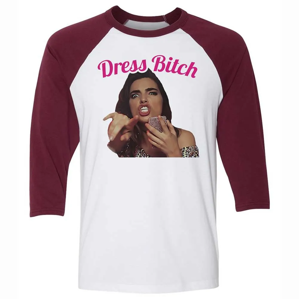 Dress Bitch - White/Maroon - 7