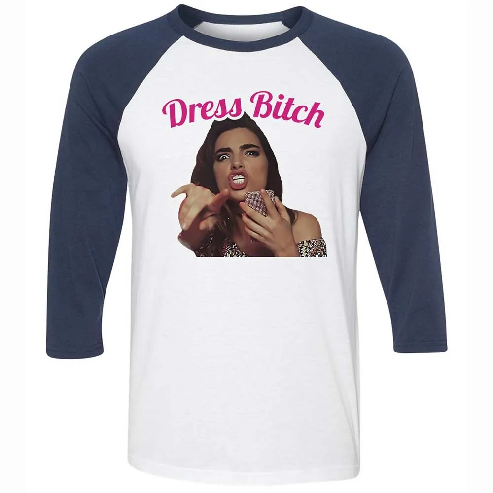 Dress Bitch - White/Navy - 8