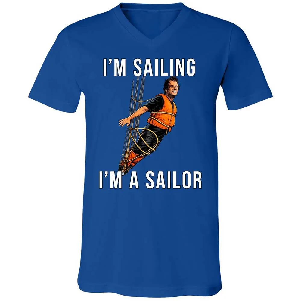 Unisex V-Neck T-Shirt - 3K1K1XGT - True Royal - 4
