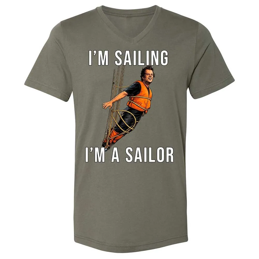 Unisex V-Neck T-Shirt - 3K1K1XGT - Military Green - 11