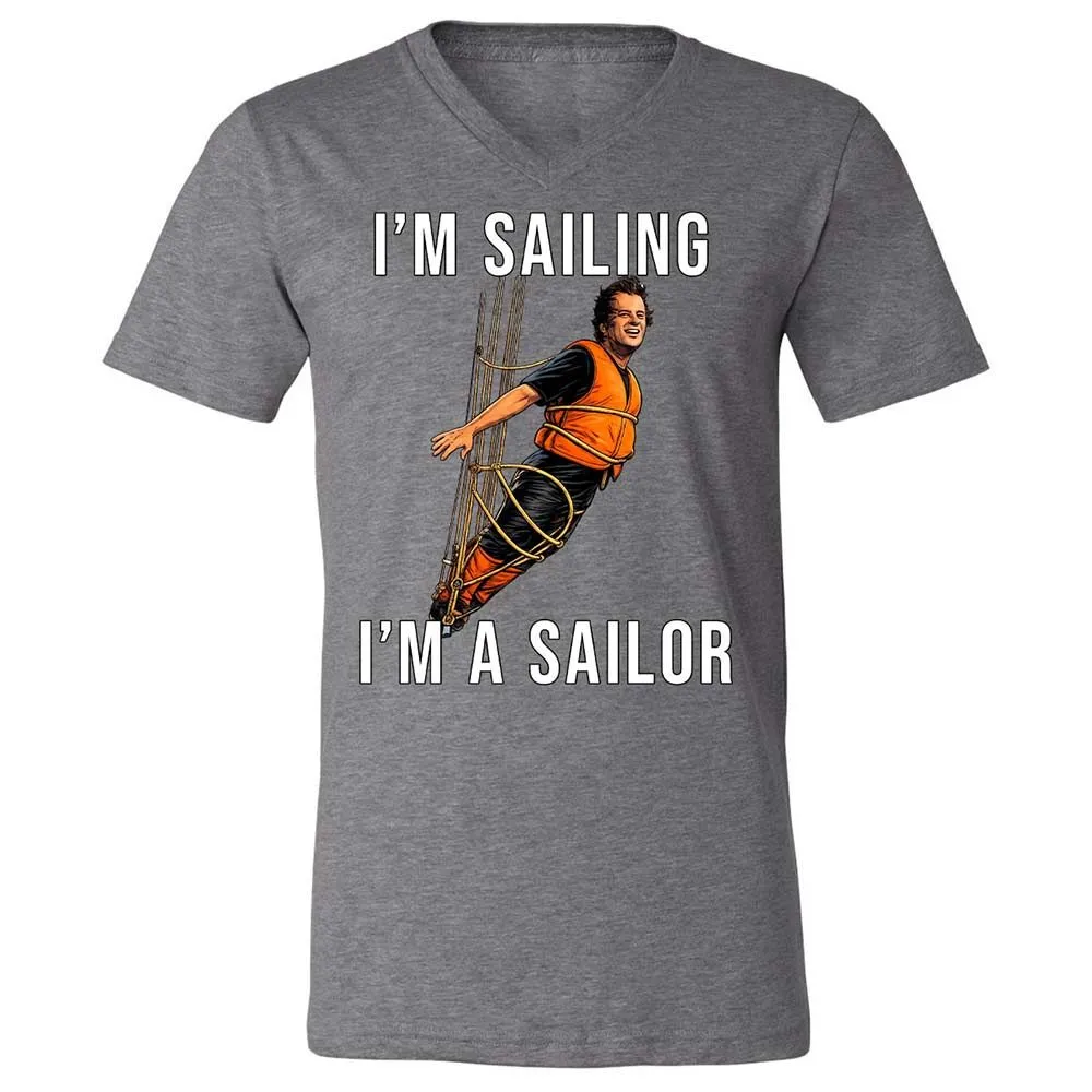 Unisex V-Neck T-Shirt - 3K1K1XGT - Deep Heather - 14