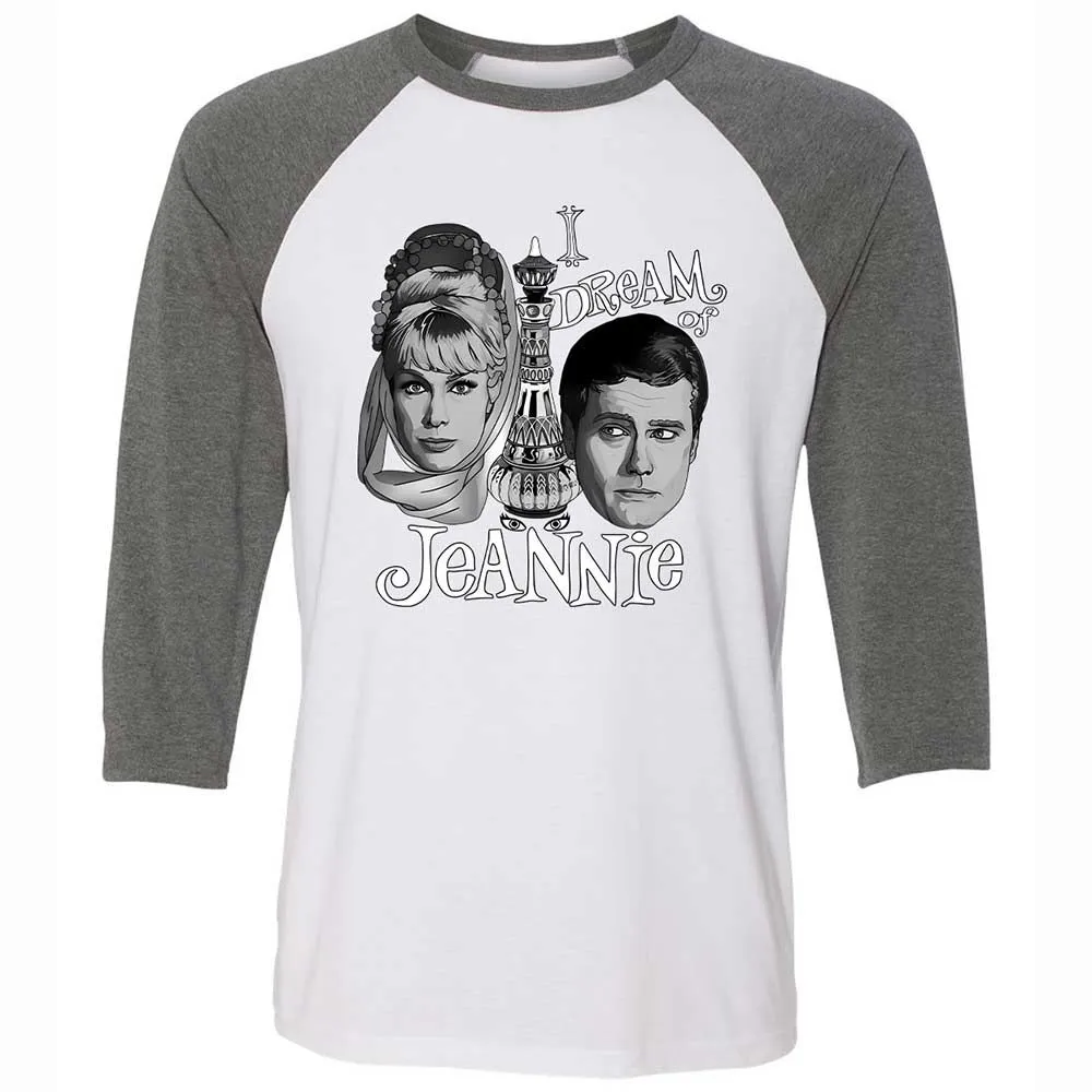 Unisex 3/4 Baseball Tee - 8VZ5A4AW - White/Deep Heather - 11