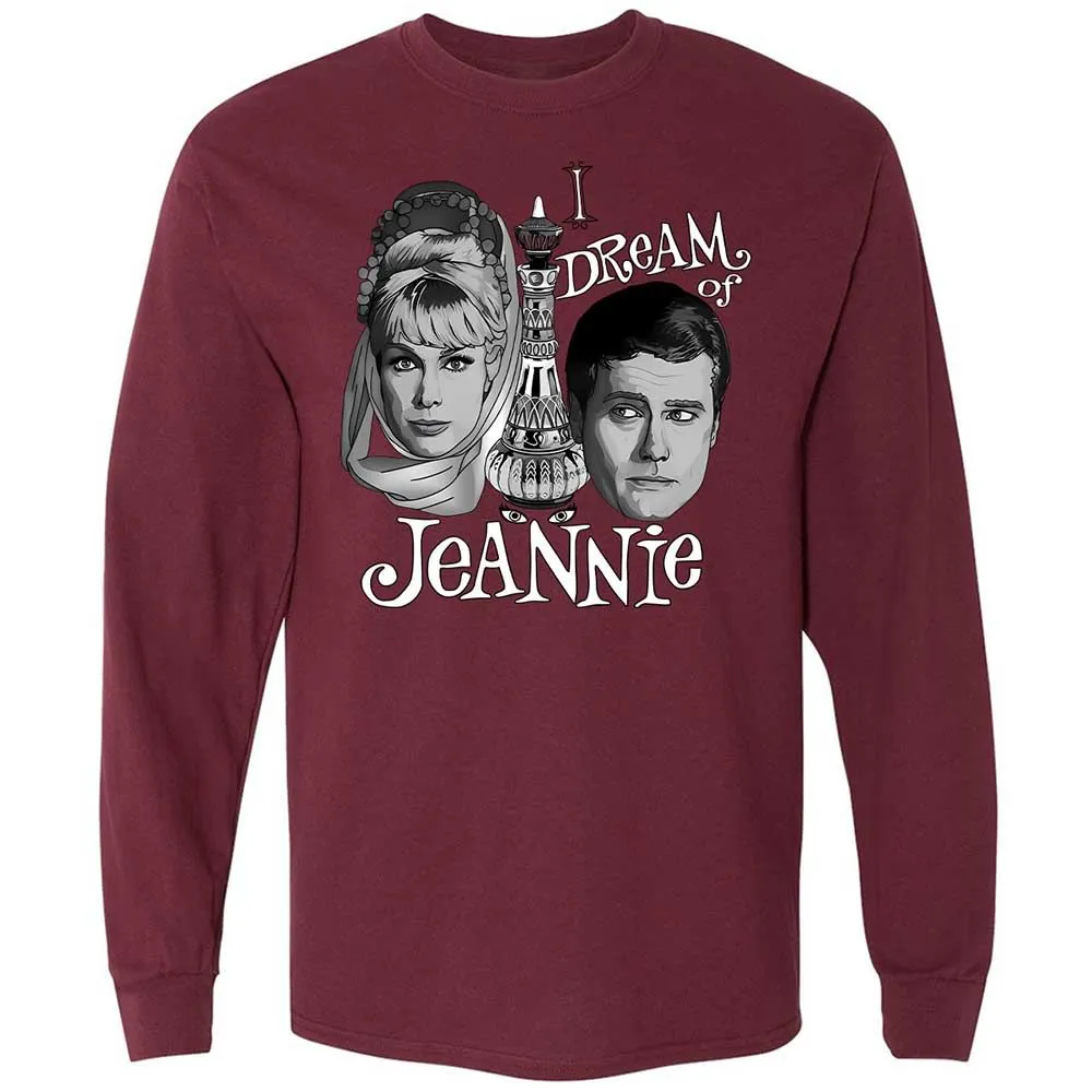 Long Sleeve T-Shirt - RJESR9LZ - Maroon - 16