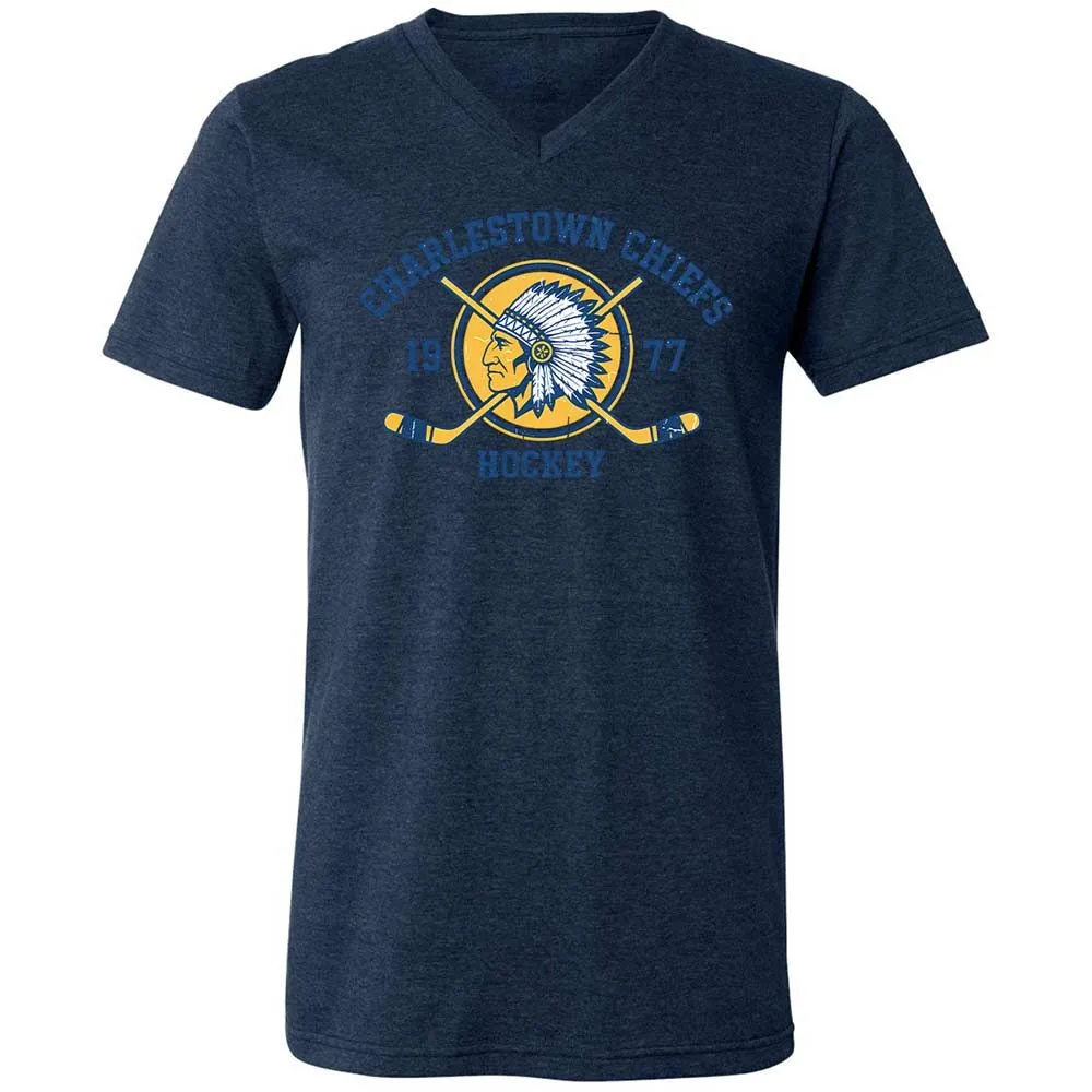 Charlestown Chiefs Hockey - Heather Navy - 13