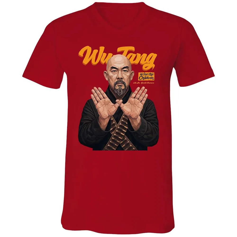 Unisex V-Neck T-Shirt - LG7RNTAL - Red - 6