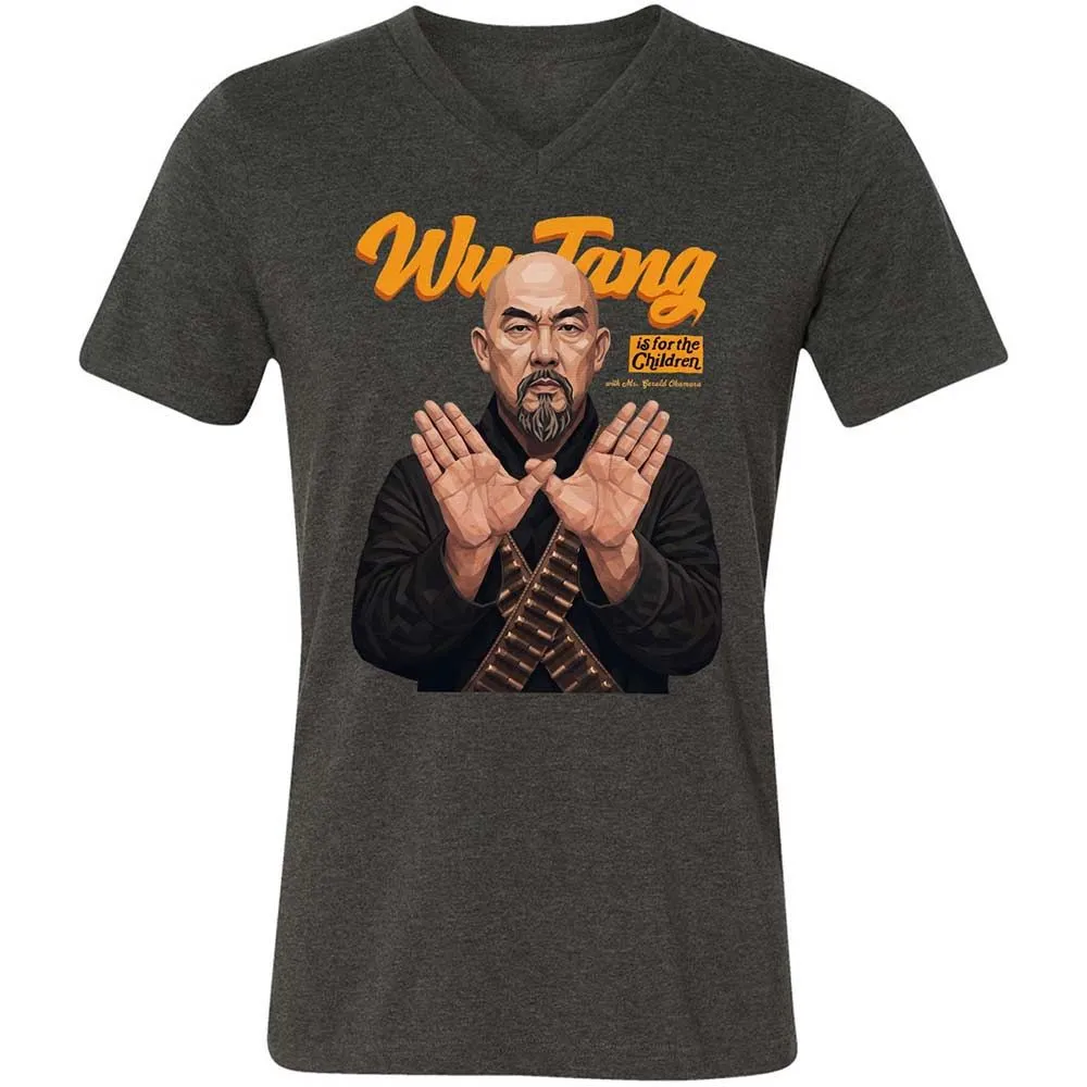 Unisex V-Neck T-Shirt - LG7RNTAL - Dark Grey Heather - 9