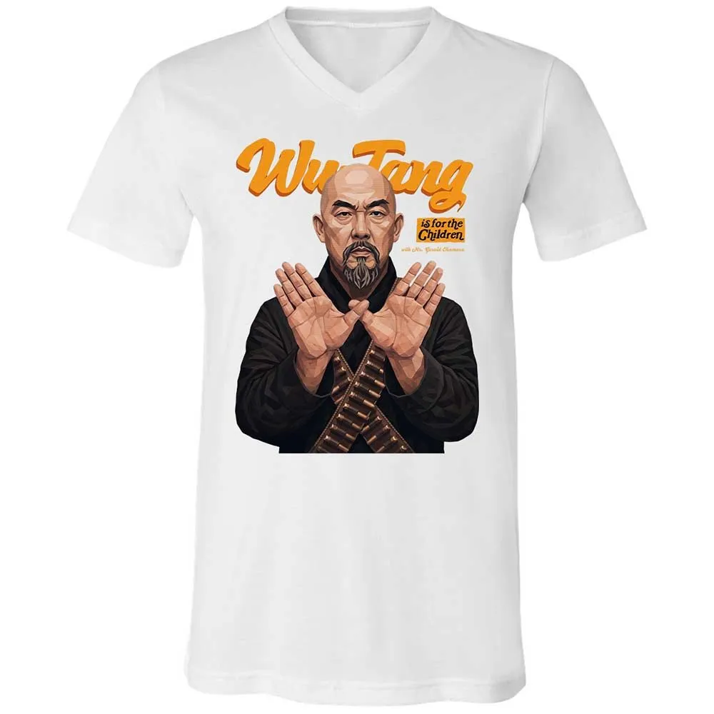Unisex V-Neck T-Shirt - LG7RNTAL - White - 16