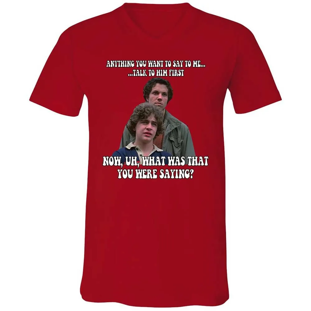 Unisex V-Neck T-Shirt - 36L2W5V7 - Red - 6