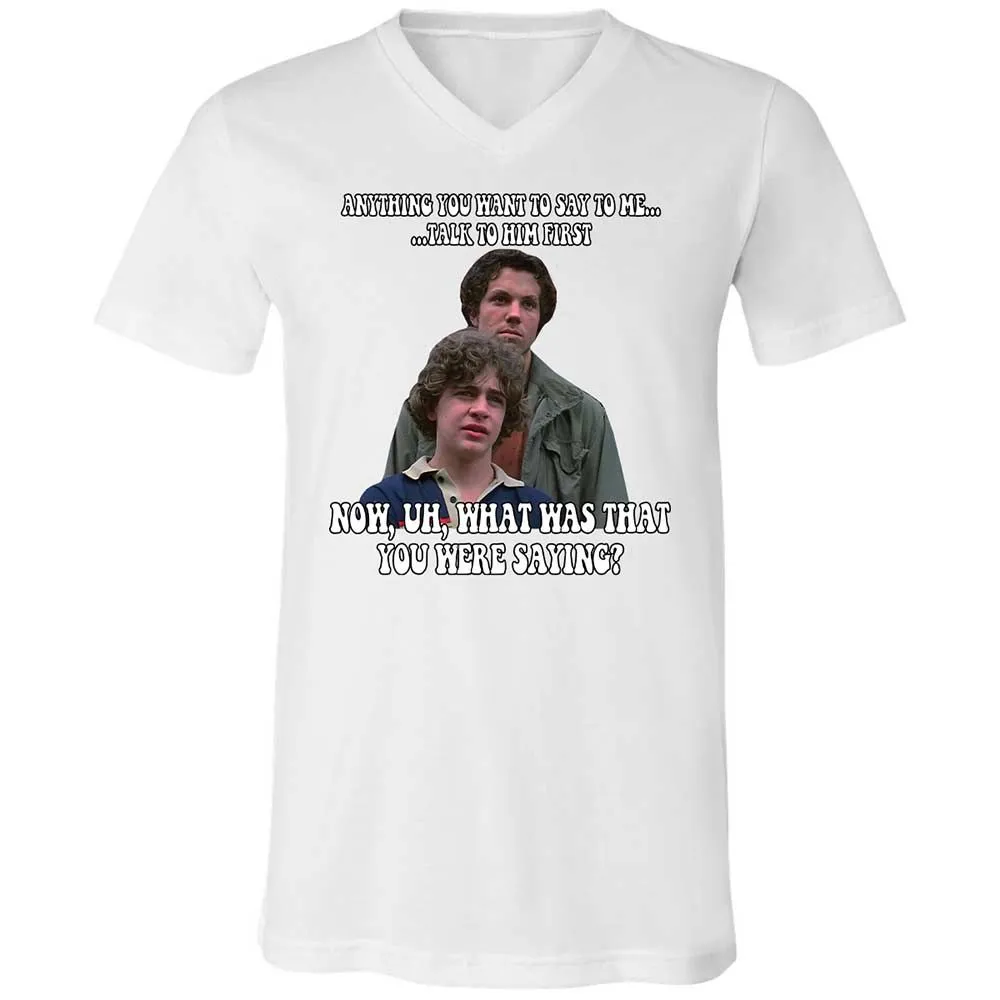Unisex V-Neck T-Shirt - 36L2W5V7 - White - 16