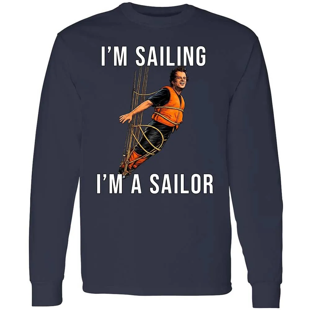 Long Sleeve T-Shirt - BS1R9PVU - Navy - 2