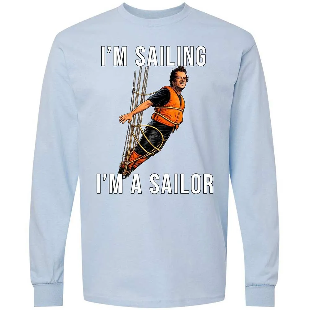 Long Sleeve T-Shirt - BS1R9PVU - Light Blue - 18