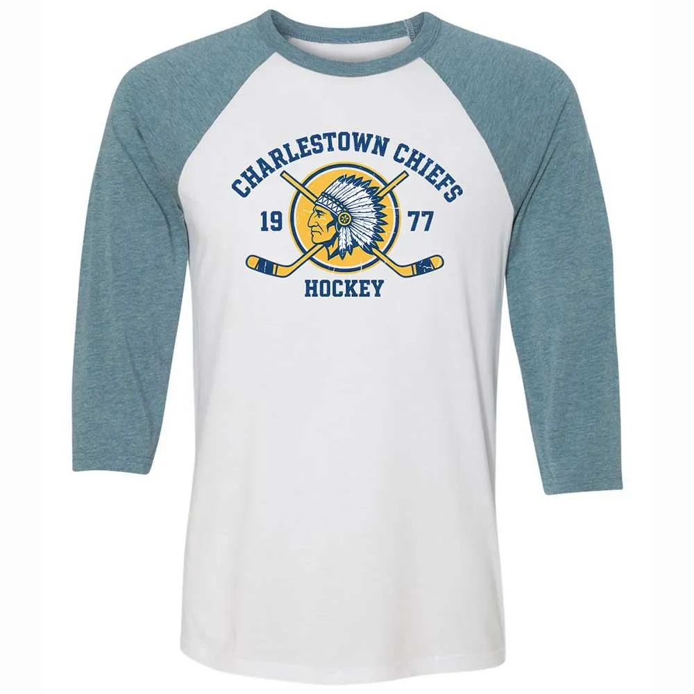 Charlestown Chiefs Hockey - White/Denim - 3