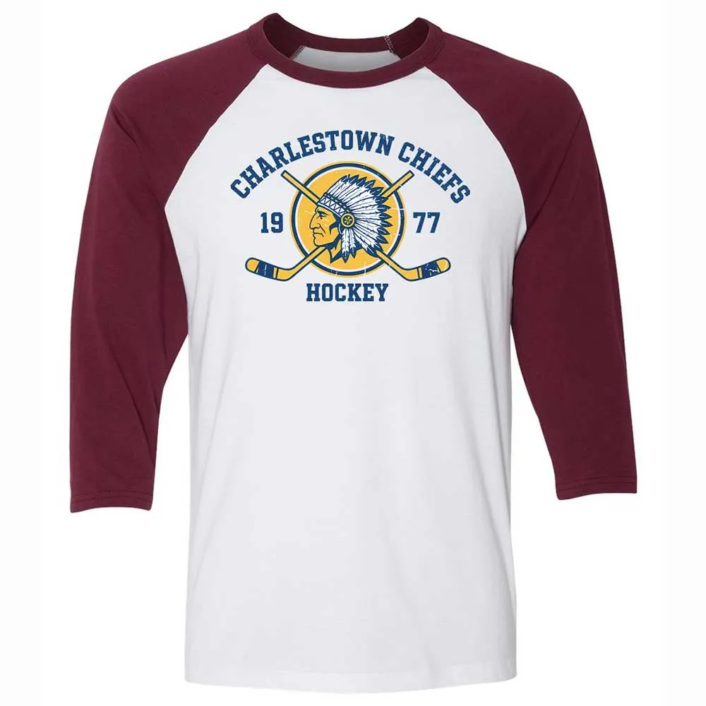 Charlestown Chiefs Hockey - White/Maroon - 7