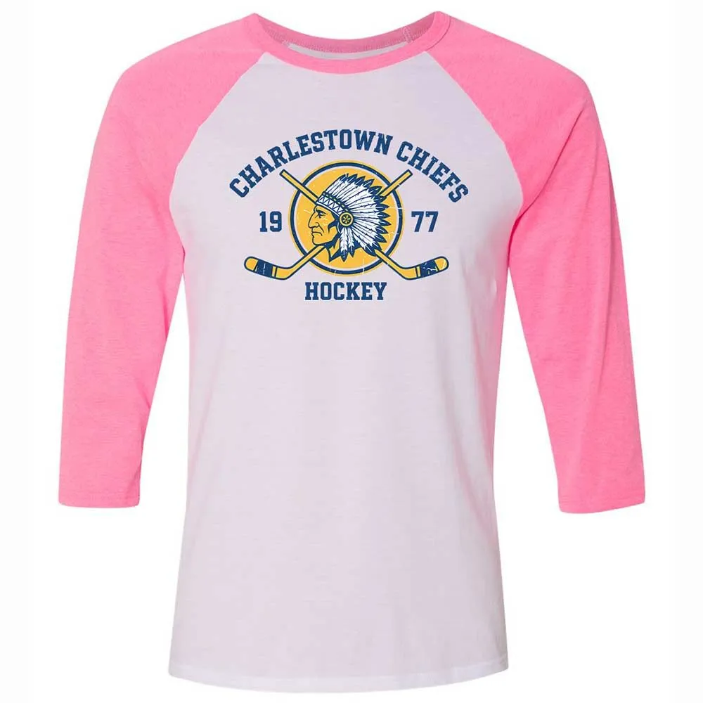 Charlestown Chiefs Hockey - White/Neon Pink - 12
