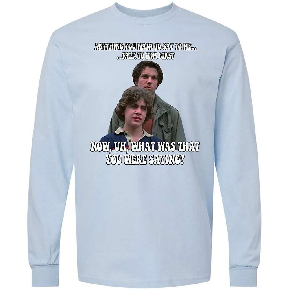 Long Sleeve T-Shirt - TRKG5Y9Z - Light Blue - 18