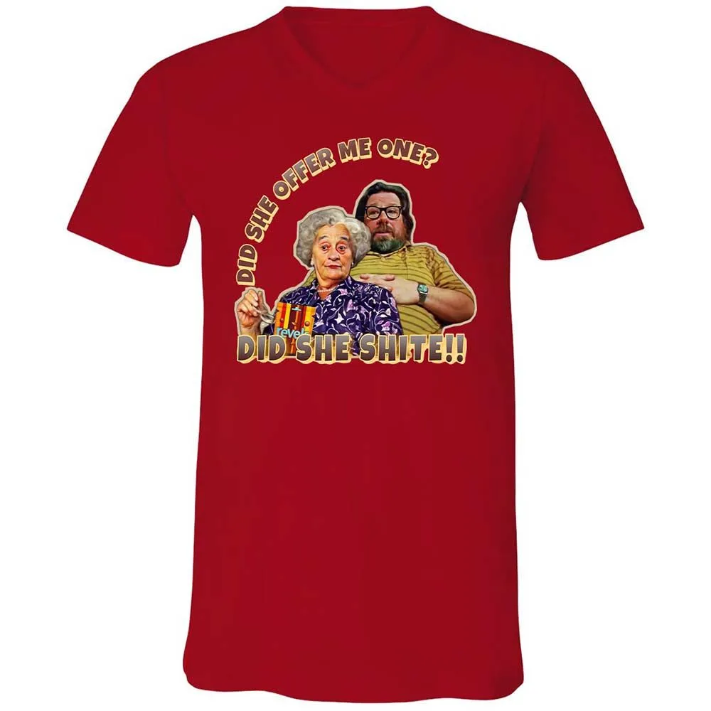 Unisex V-Neck T-Shirt - 5ELJMM3V - Red - 5