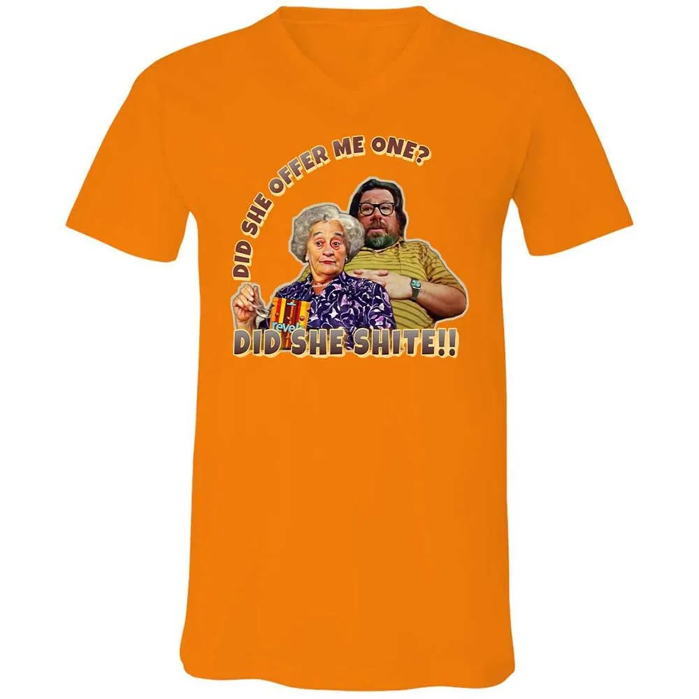 Unisex V-Neck T-Shirt - 5ELJMM3V - Orange - 7