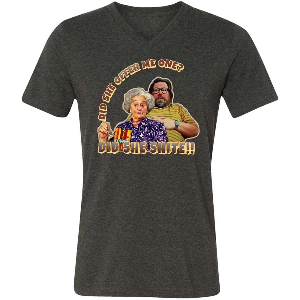Unisex V-Neck T-Shirt - 5ELJMM3V - Dark Grey Heather - 8