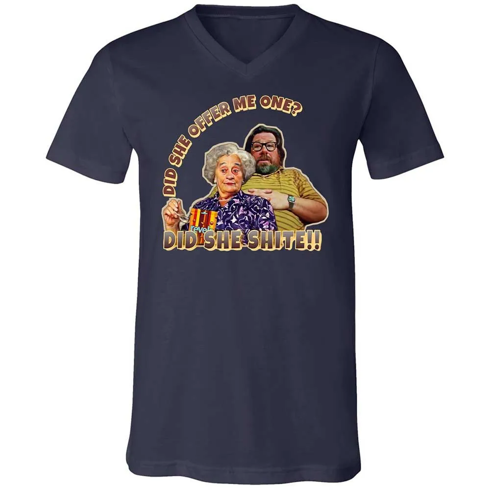 Unisex V-Neck T-Shirt - 5ELJMM3V - Navy - 12