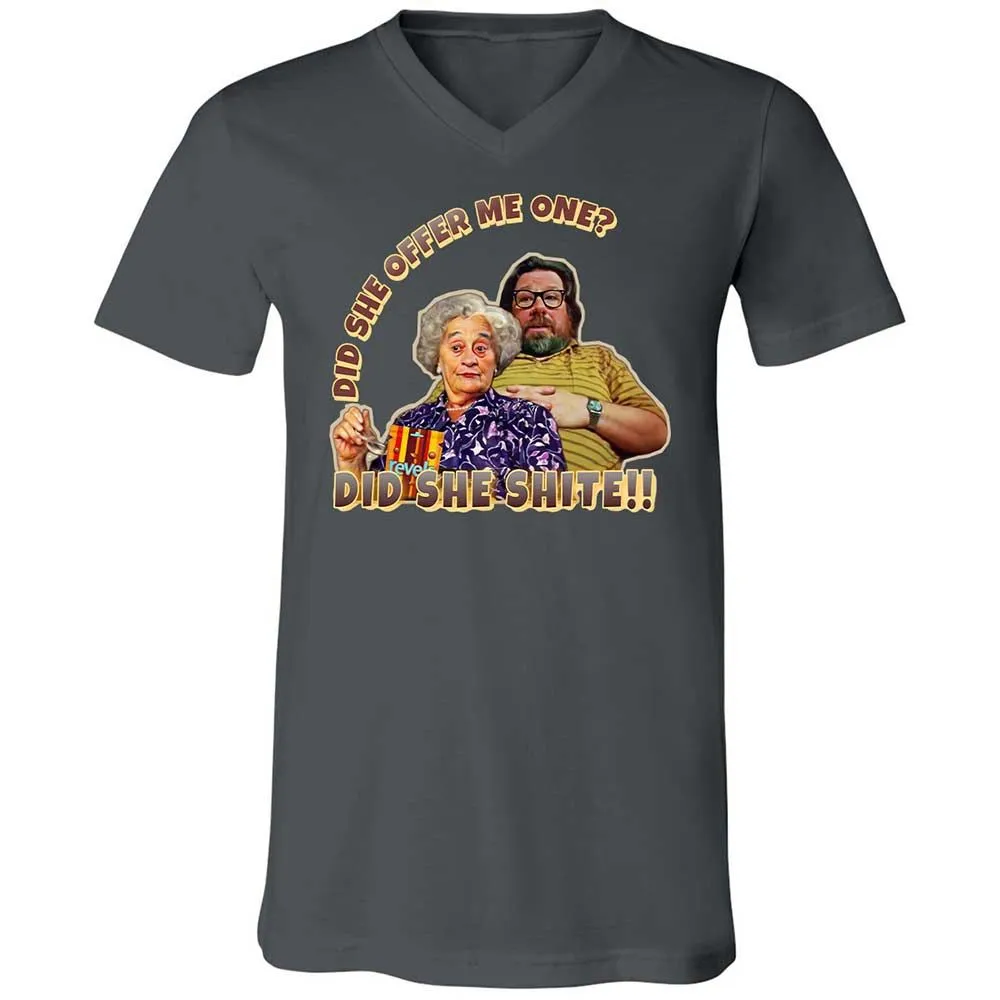 Unisex V-Neck T-Shirt - 5ELJMM3V - Asphalt - 16