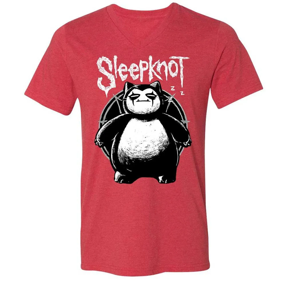 Unisex V-Neck T-Shirt - GTAAJ3J8 - Heather Red - 7