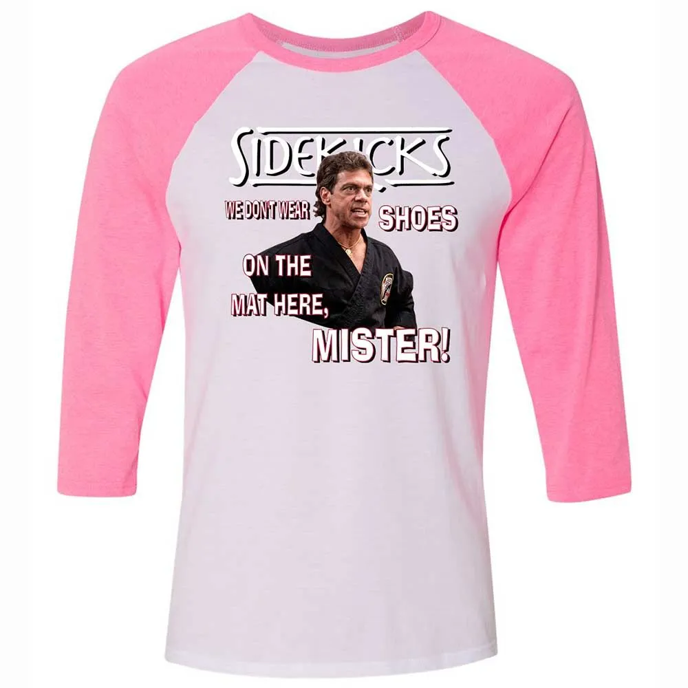 Unisex 3/4 Baseball Tee - XUGM5BJK - White/Neon Pink - 12
