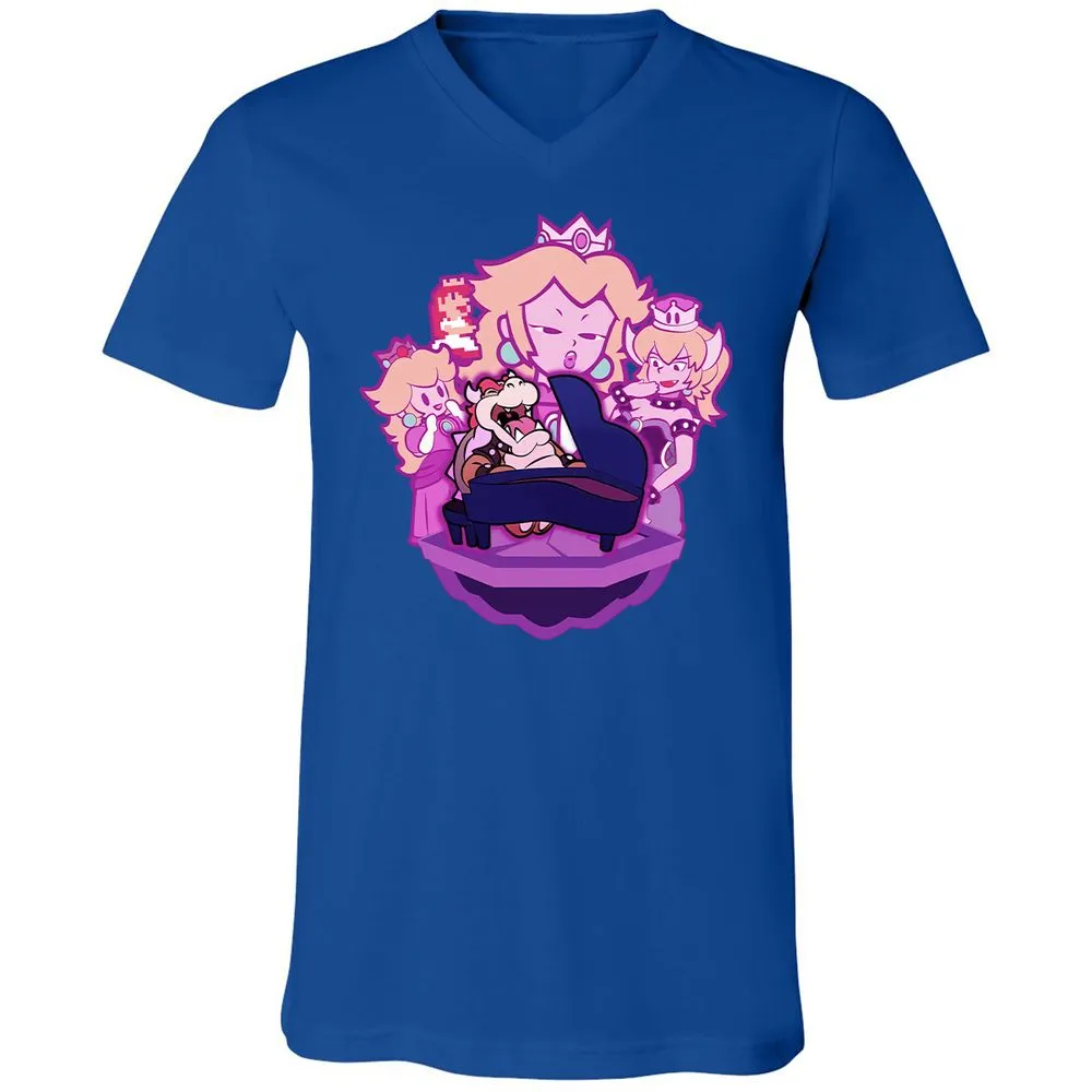 Unisex V-Neck T-Shirt - 1PBRJDFS - True Royal - 4